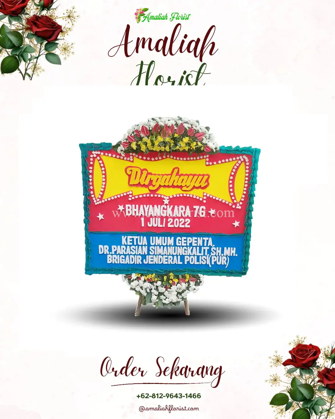 Papan Bunga HUT Ulang Tahun Duduwetan